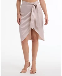 Bebe Women's Side Tie Wrap Skirt