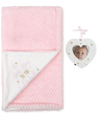 Baby Essentials Love You to the Moon Blanket & Frame, 2 Piece Set