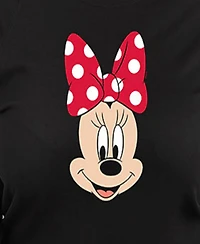 Hybrid Apparel Plus Disney Minnie Mouse Face Graphic Pullover T-shirt