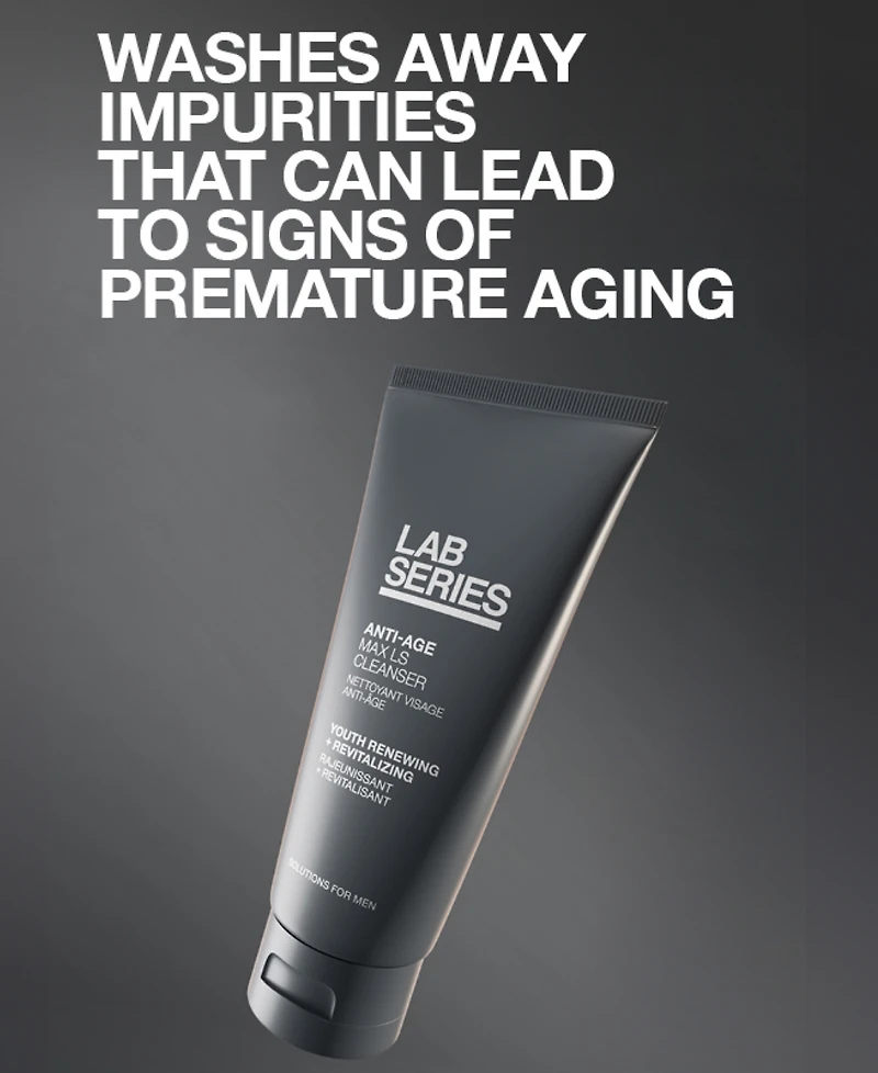 Lab Series Skincare for Men Anti-Age Max Ls Cleanser, 3.4-oz.