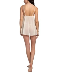 Linea Donatella Women's 3pc Wrap, Babydoll Chemise & Thong Set