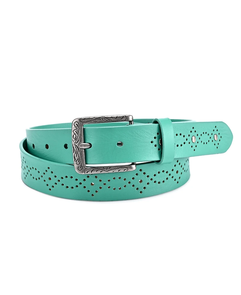 Old Trend Women's Daisy Blossom Leather Belt