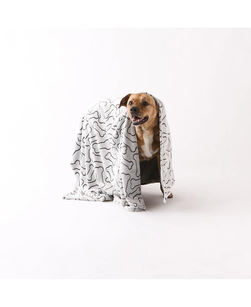 Bone Dry Embossed Pet Blanket Print