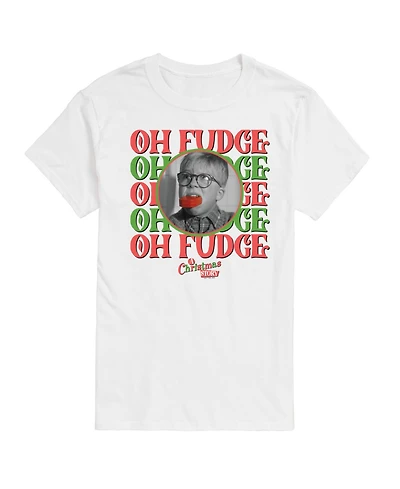 Airwaves Men's A Christmas Story Oh Fudge Short Sleeve Tee