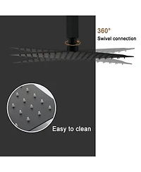 Mondawe 3-Function 10-In Ceiling Mounted Shower System With Waterfall Tub Filler