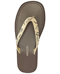 Arezzo Women's Paislee Round Toe Flat Sandals