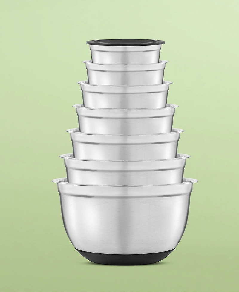 JoyJolt Stainless Steel Mixing Bowls with Lids Set of 7