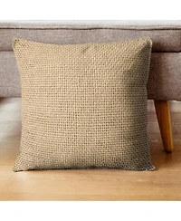 Ihi Home Madera Cross Weave Pillow, 22"x 22"
