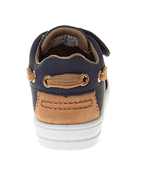 French Toast Toddler and Little Boys Boat Style Casual Sneakers