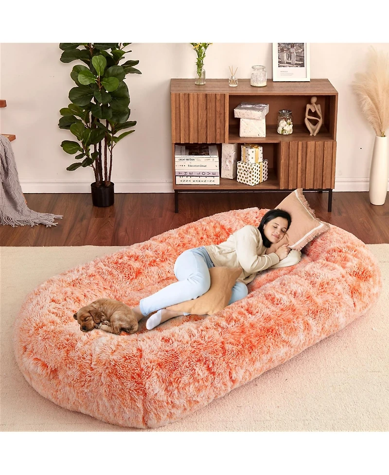 gaomon Human Sized Dog Bed for Adult People,71"x43.3"x10" Large Dog Bed