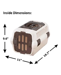 Double Door Pet Carrier Ii: Small - White