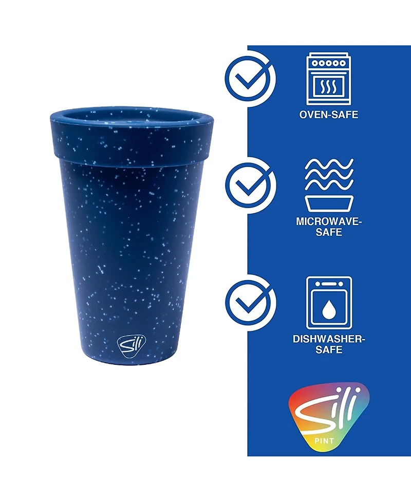 Coffee Tumbler 16oz: 2 pk - Blue Speckled