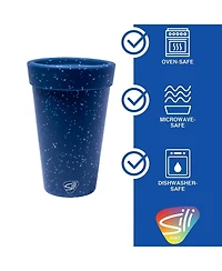 Coffee Tumbler 16oz: 2 pk - Blue Speckled