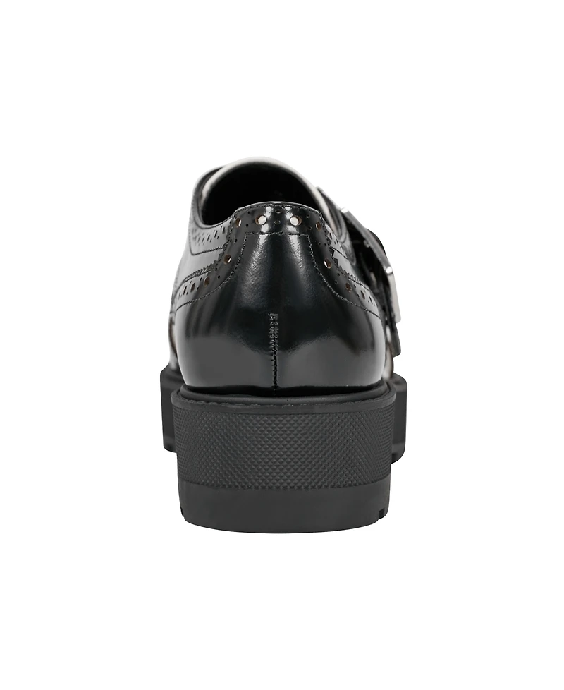 Marc Fisher Ltd Women's Remona Buckle Wingtip Oxford Shoes