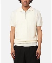 Xxiii Herringbone Quater Zip Polo Shirt
