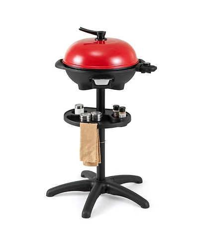 Electric Bbq Grill 1350W Non-stick 4 Temperature Setting Outdoor Garden Camping