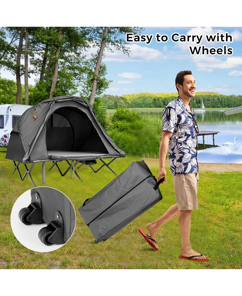 Gouun 2-Person Outdoor Camping Tent with External Cover