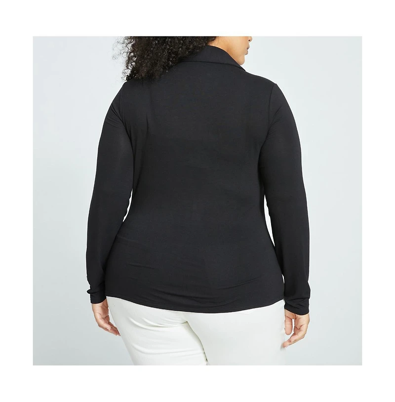 Universal Standard Women's Aalto Liquid Jersey Polo Top