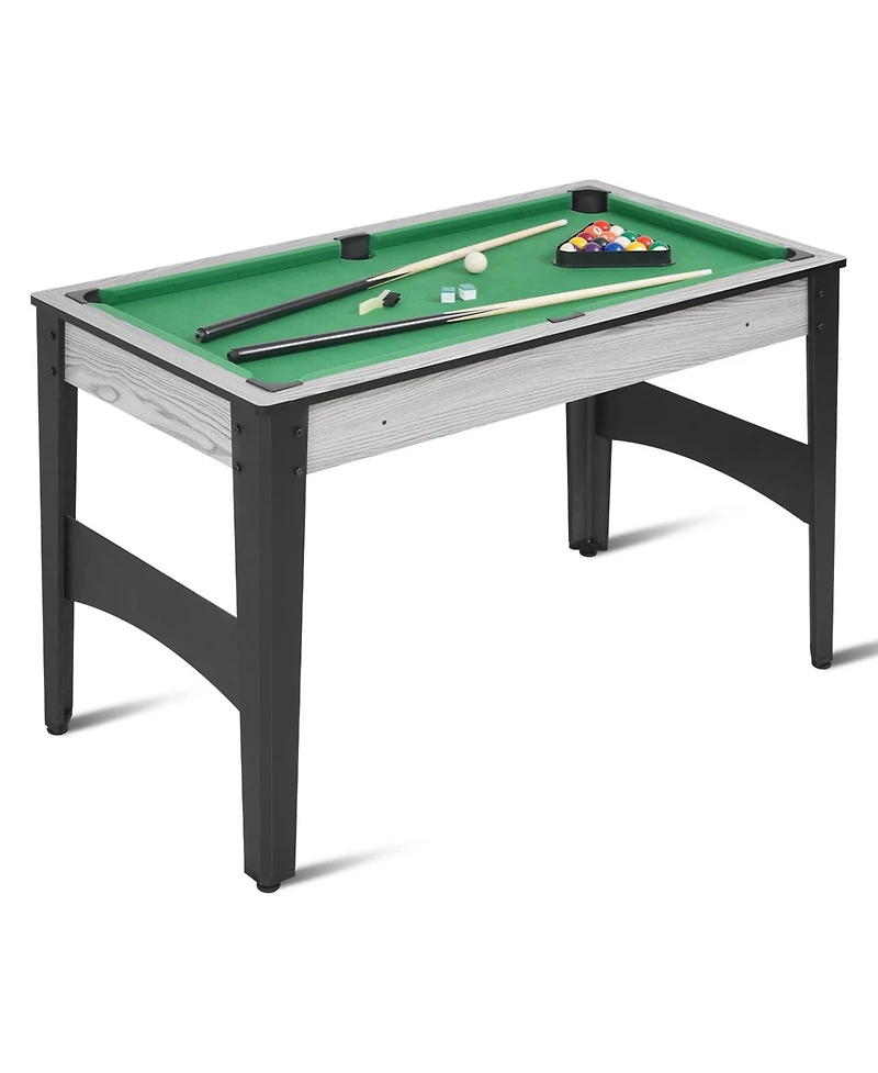 Mini Pool Table, Compact Billiard Game Table w/Balls, Cues & Accessories for Game Room or Living Room