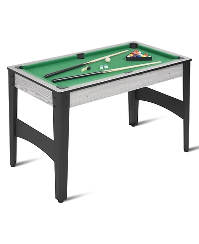 Mini Pool Table, Compact Billiard Game Table w/Balls, Cues & Accessories for Game Room or Living Room