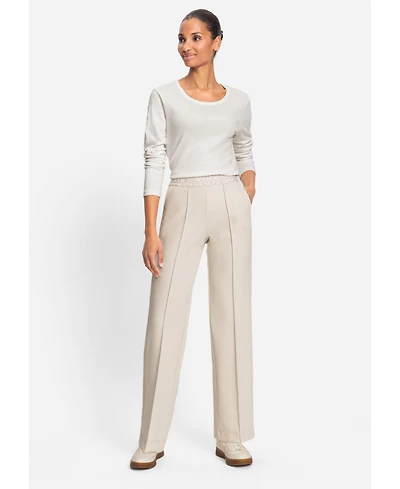 Olsen Women's Anna Fit Wide Leg Pull-On Pant