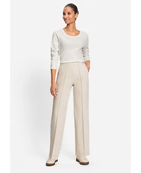 Olsen Women's Anna Fit Wide Leg Pull-On Pant