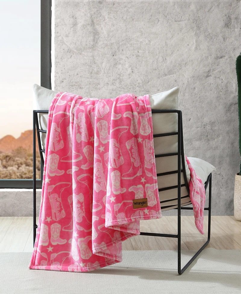 Wrangler Ultra Soft Plush Fleece Throw, 50" x 60"