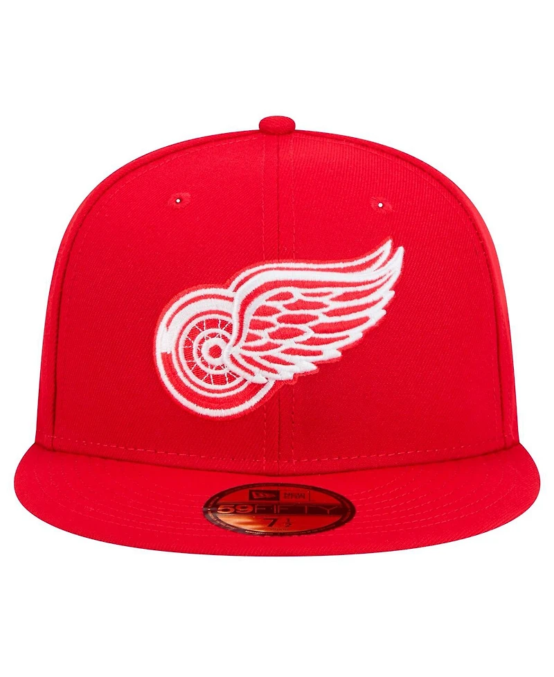 New Era Men's Red Detroit Wings Core 59FIFTY Fitted Hat