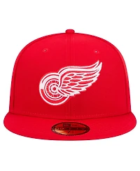 New Era Men's Red Detroit Wings Core 59FIFTY Fitted Hat