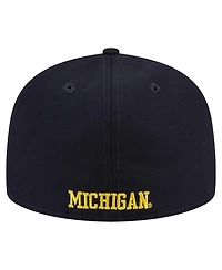 New Era Men's Navy Michigan Wolverines 59FIFTY Fitted Hat