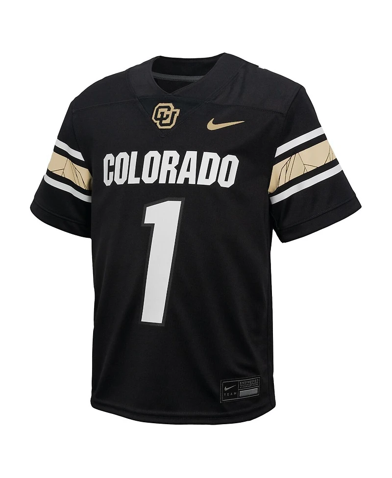 Nike Preschool 1 Black Colorado Buffaloes Throwback Untouchable Football Jersey