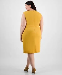 Kasper Plus Cap Sleeve Princess Seam Dress