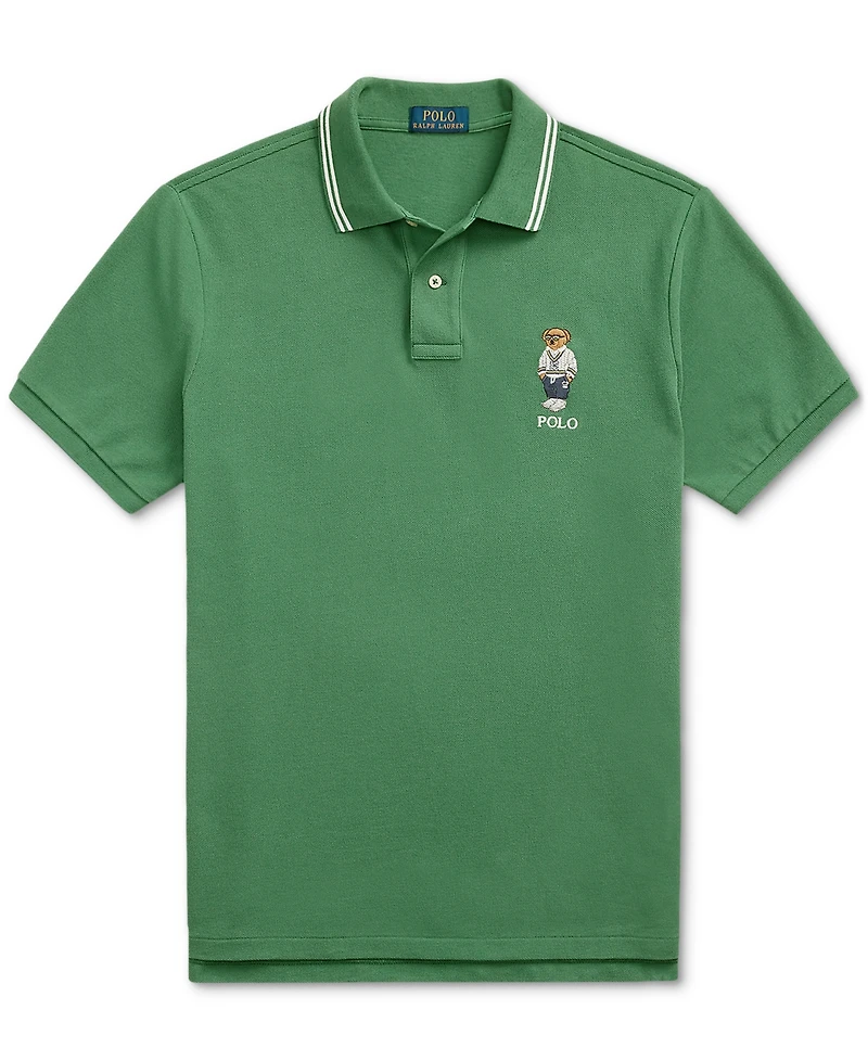 Polo Ralph Lauren Men's Custom Slim Bear Mesh Shirt
