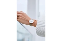 Women's Watch Round case 33mm Two-Tone Stainless Steel Bracelet Victoria Hyde