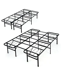 Gouun Full Size Folding Steel Platform Bed Frame for Kids and Adults-Full Size