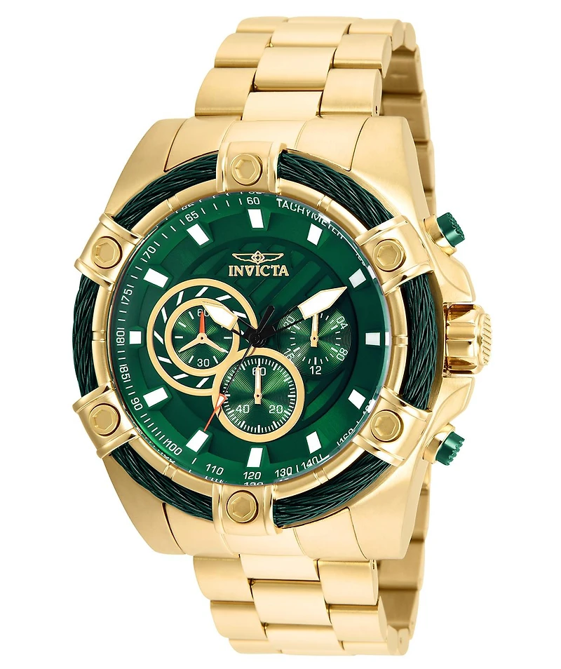 Invicta Men's 25517 Bolt Quartz Chronograph Green Dial Watch