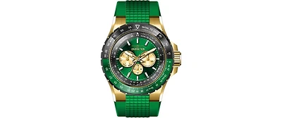 Invicta Men's 44612 Aviator Quartz Chronograph Gold, Green Dial Watch