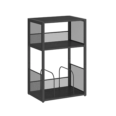 Record Player Stand – 3-Tier Side Table with Vinyl Storage for up to 100 Albums, End Living Room & Bedroom