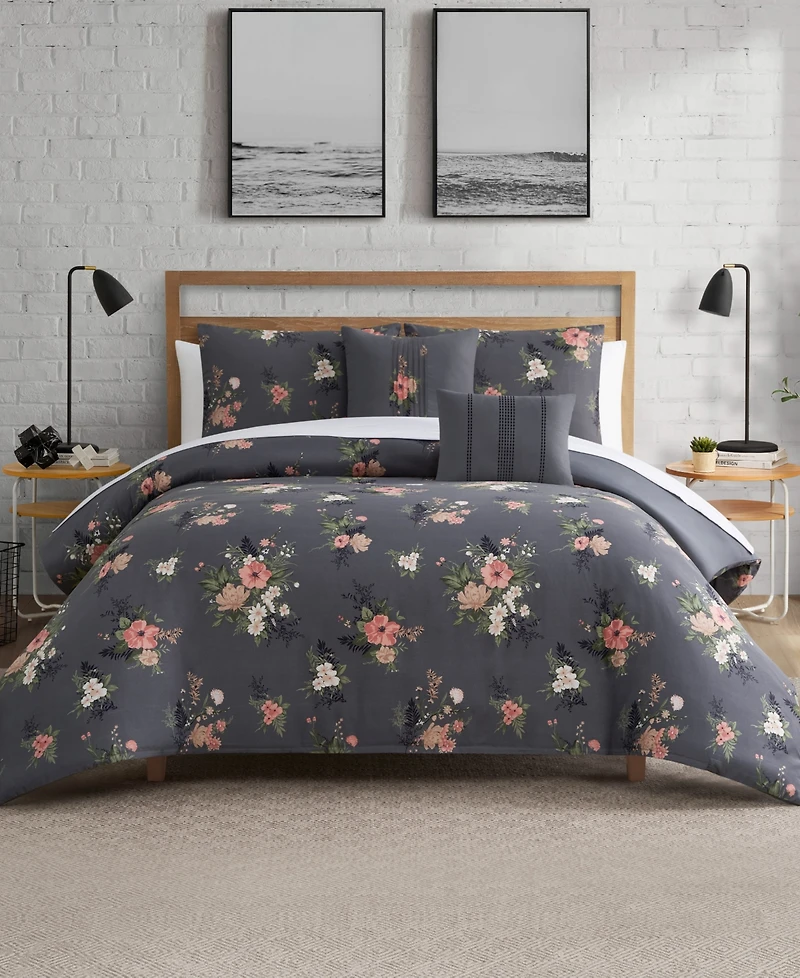 Lucky Brand Cali Bouquet Floral 5-Pc. Comforter Set