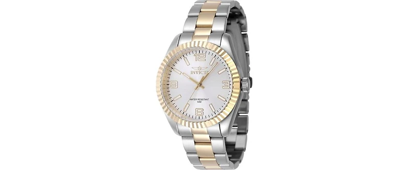 Invicta Women's 47469 Specialty Quartz 3 Hand Silver Dial Watch