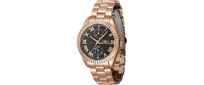 Invicta Women's Specialty Quartz Multifunction Black Dial Watch