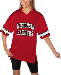 Gameday Couture Women's Red Wisconsin Badgers Until Kickoff Rhinestone Fashion T-Shirt