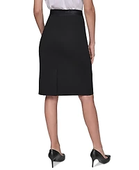 Karl Lagerfeld Paris Women's Compression Pull-On Pencil Skirt