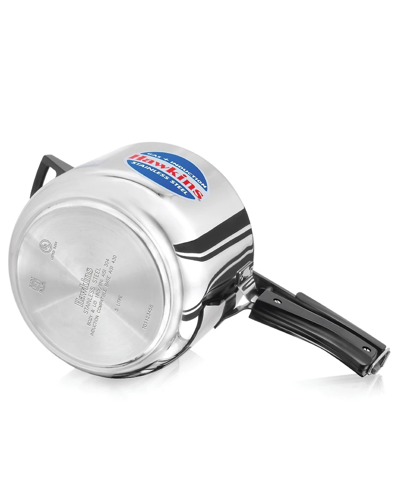Hawkins Stainless Steel Induction Compatible 5 Liter Pressure Cooker