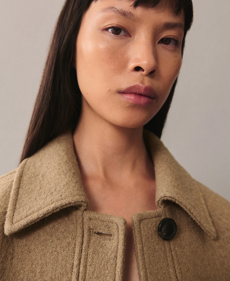 Mango Women's Oversize Wool Coat