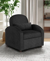 Serta 35.2" Polyester Toluca Convertible Chair