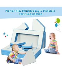 Gouun 4-in-1 Crawl Climb Foam Shapes Toddler Kids Playset