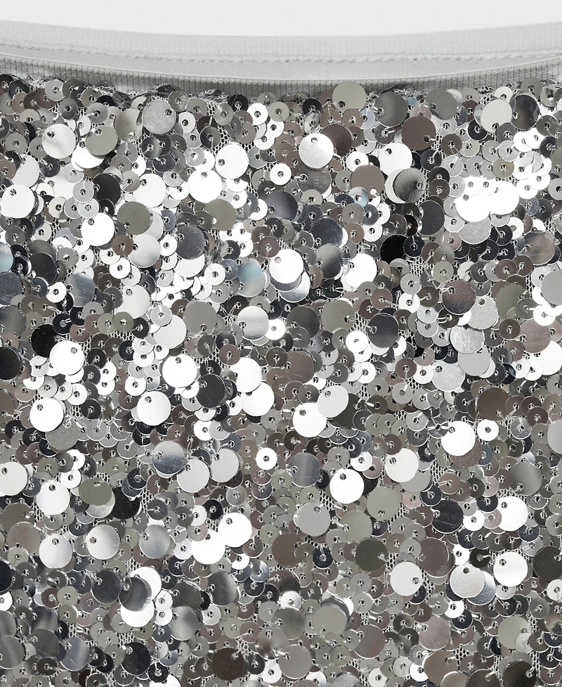 Mango Women's Sequin Midi Skirt