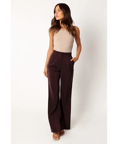 Petal and Pup Women's Neveah Silky Wide Leg Trousers