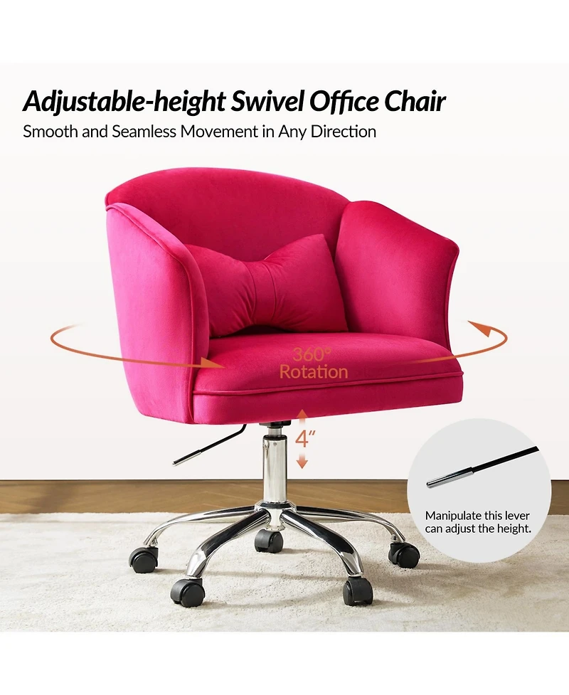 Hulala Home Samuel Modern Office Chair with Flared Arm
